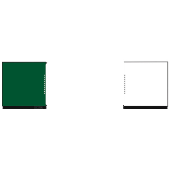 IBOARD IB-WB-YL86-GW Compatible con interactiva IB-TE-YL-86E2  - Pizarra lateral izquierda para tiza  - Pizarra lateral derecha (1)