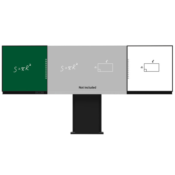 IBOARD IB-WB-YL86-GW Compatible con interactiva IB-TE-YL-86E2 - Pizarra lateral izquierda para tiza - Pizarra lateral derecha