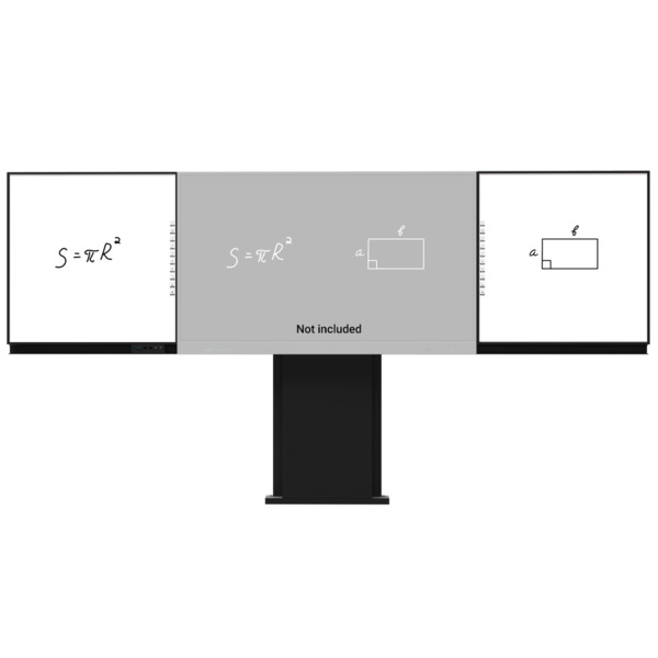 IBOARD IB-WB-YL86-WW Compatible con interactiva IB-TE-YL-86E2 - Pizarra lateral izquierda para rotulador - Pizarra lateral dere