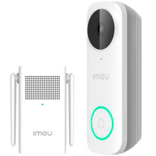 IMOU DB61I-DS21-PACK-IMOU Doorbell WiFi Imou 5 Megapixel 3K - Alimentación AC / DC - Lente 2.0 mm / IR 5m - Chime / Extensor WiF