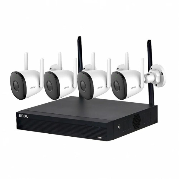 Imou IMOU-0009 Imou-KIT/NVR1104HS-W-S2-CE-1T/4-F22P-0280B Kit IMOU compuesto por:. 1x grabador NVR1104HS-W-S2-CE-IMOU. 4x cámara