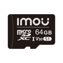 Imou IMOU-0029 ST2-64-S1 Tarjeta MicroSD Imou de 64GB para videovigilancia. UHS-1, Clase 10, U3, V30. 95 MB/s de lectura. 38 MB/