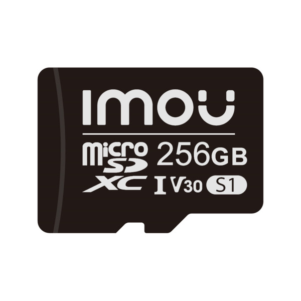 Imou IMOU-0031 ST2-256-S1 Tarjeta MicroSD Imou de 256GB para videovigilancia. UHS-1, Clase 10, U3, V30. 95 MB/s de lectura. 38 M