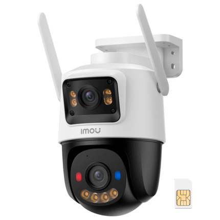 Comprar IMOU IPC-S7XCP-6M1TED-EU-SIM-IMOU Cruiser Dual 2C 4G 3+3MP - 4G + SIM / Tarjeta SD 64GB - Lente DUAL / Autotracking / IR + Full Color - Audio bidireccional / Sirena + Flash azul-rojo - IMOU SENSE humanos y vehículos  - Apto para exterior