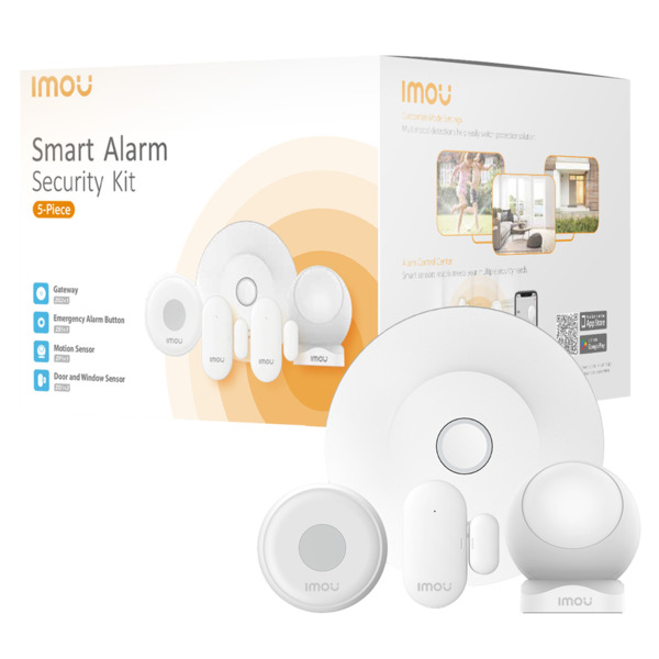 IMOU KIT-ALARM-ZG2-EU-5-IMOU Imou kit de alarma domótico Inalámbrico - Concentrador de Alarma domótica - Zigbee 3.0 / WiFi 2.4 G