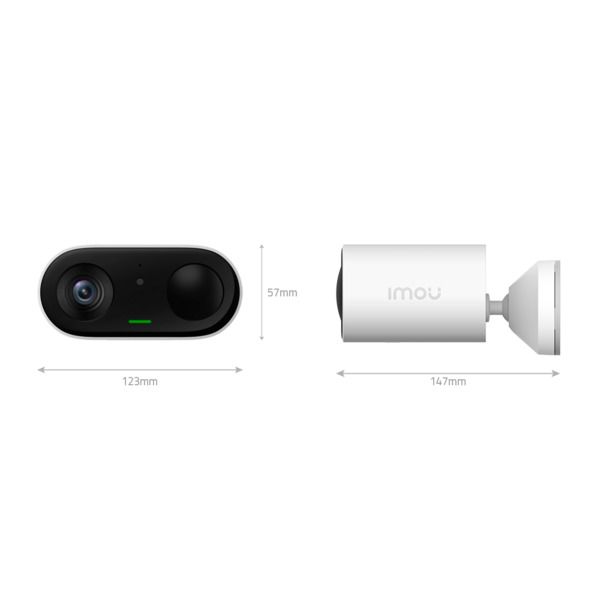 IMOU KIT-IPC-B32P-FSP12-IMOU Cámara Wifi Imou 3 Megapixel - Batería 5000 mAh + Panel solar - Lente 2.8 mm / IR 7 m - Detección P (1)