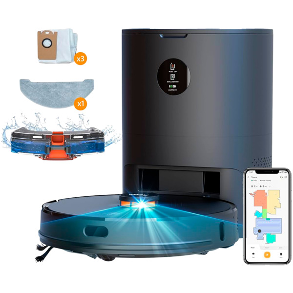 IMOU L11-A-IMOU Imou Robot Aspirador - Todo en uno - Barrido, Aspirado y Mopeado - Autolimpiado - Estación de carga - Gestiona d (3)