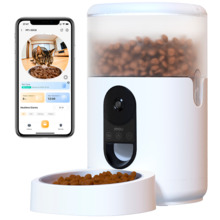 IMOU PET-PF1-4LSP-IMOU Imou - Comedero Inteligente para Mascotas  - Vista Panorámica 360º / 4MP 2.5K - Capacidad de 4L - Detecci