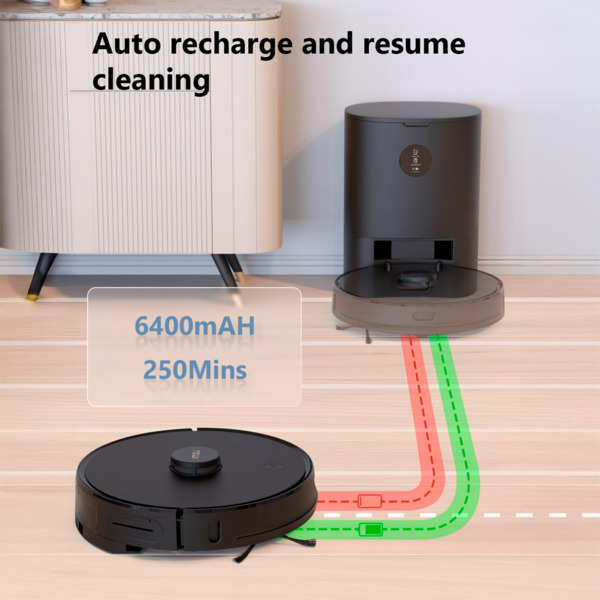 IMOU RV-L21S-A-IMOU Imou Robot Aspirador RV1 Pro Max - 6500Pa / 6400 mAh - Barrido, Aspirado y Mopeado - Autolimpiado - Estación (7)