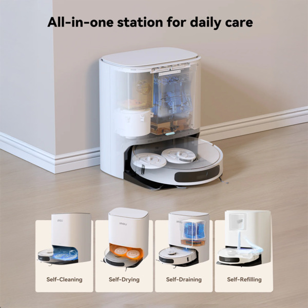 IMOU RV-L31-C-11-IMOU Imou Robot Aspirador RV3 - 8500Pa / 6400 mAh - Barrido, Aspirado y Mopeado - Autolimpiado - Estación de ca (3)