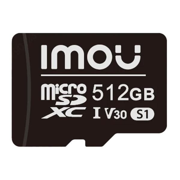 IMOU ST2-512-S1-IMOU Imou Tarjeta de memoria Micro SD Clase 10 512GB - Compatible para camaras de vigilancia - Clase 10 / V30 -