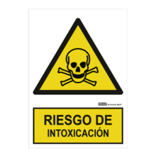 IMPLASER AD03-A4 Señal riesgo de intoxicación 29,7x21cm