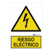 IMPLASER AD08-A4 Señal riesgo eléctrico 29,7x21cm