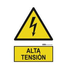 IMPLASER AD23-A4 Señal alta tensión 29,7x21cm