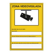 IMPLASER AD30-A4-CAT Placa para RGPD en PVC Genérica CAT Tamaño A4