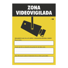 IMPLASER AD30-A4 Placa para RGPD en PVC Genérica ESP Tamaño A4