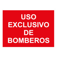 IMPLASER ADHEX18 Adhesivo para BIES uso exclusivo de bomberos 21x15cm