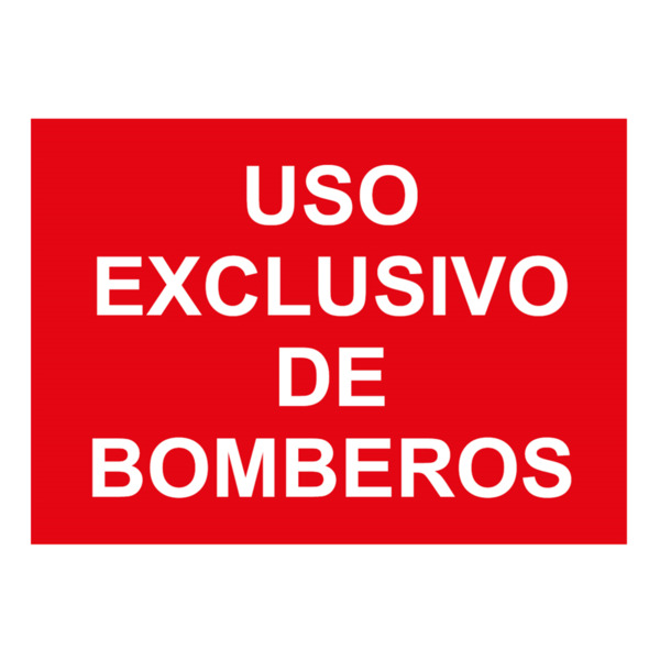 IMPLASER ADHEX18 Adhesivo para BIES uso exclusivo de bomberos 21x15cm