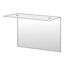 IMPLASER BM210297-TECHO Banderola metacrilato transparente para techo 21x29,7cm