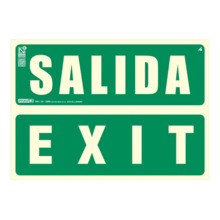 IMPLASER EV274N-A4 Señal salida-exit 29,7x21cm. Observación reducida a 7m