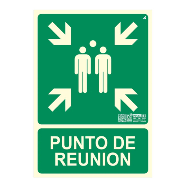 IMPLASER EV310N-20M Señal punto de reunión 42x59,4cm. 20m