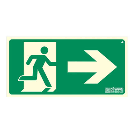 Comprar IMPLASER EV355N Señal salida flecha derecha 32x16cm