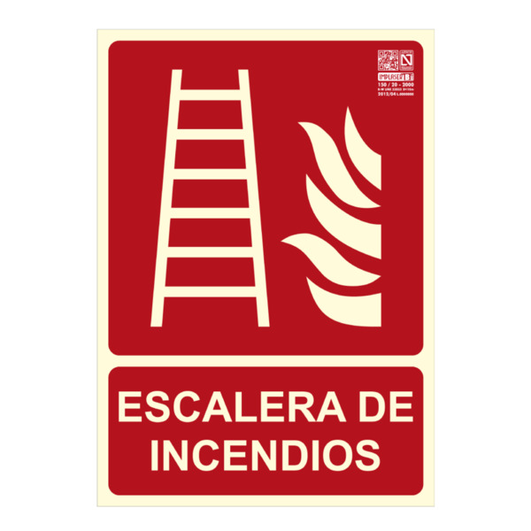 IMPLASER EX208N-A4 Señal escalera de incendios 29,7x21cm