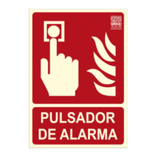 IMPLASER EX209N-A4 Señal pulsador de alarma 29,7x21cm