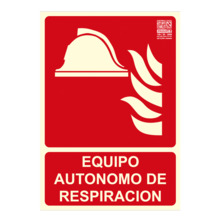 IMPLASER EX214N-A4 Señal equipo autónomo de respiración 29,7x21cm