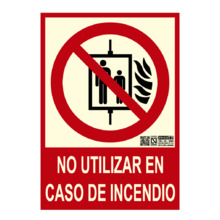 IMPLASER EX221N-A4 Señal no utilizar en caso de incendio 29,7x21cm