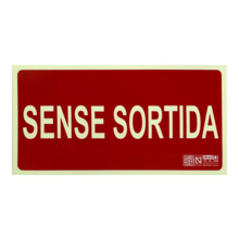 IMPLASER EX222N-CAT Senyal sense sortida en català 29,7x15cm