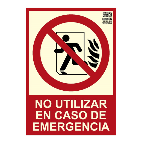 IMPLASER EX225N-A4 No utilizar en caso de emergencia 29,7x21cm (1)