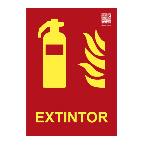 IMPLASER EX229L-A4 Señal extintor Clase A 29,7x21cm