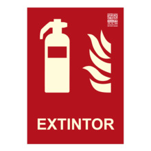 IMPLASER EX229N-A4 Señal extintor s/marco 29,7x21cm