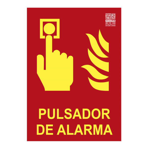 IMPLASER EX231L-A4 Señal pulsador de alarma Clase A 29,7x21cm