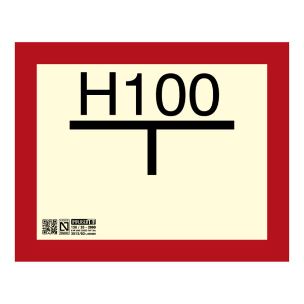 IMPLASER EX248N Señal hidrante (H-100) 25x20cm (1)