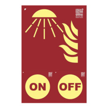 IMPLASER EX250L Señal de disparo y paro de sistemas de extinción Clase A 21x31.5cm