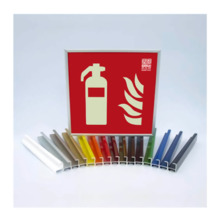 IMPLASER MST160320 Marco de aluminio para señales 16x32cm