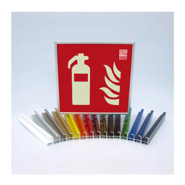 IMPLASER MST210210N Marco de aluminio para señales 21x21cm negro
