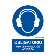 IMPLASER OB16-A4 Señal obligatorio uso de protección acústica 29,7x21cm