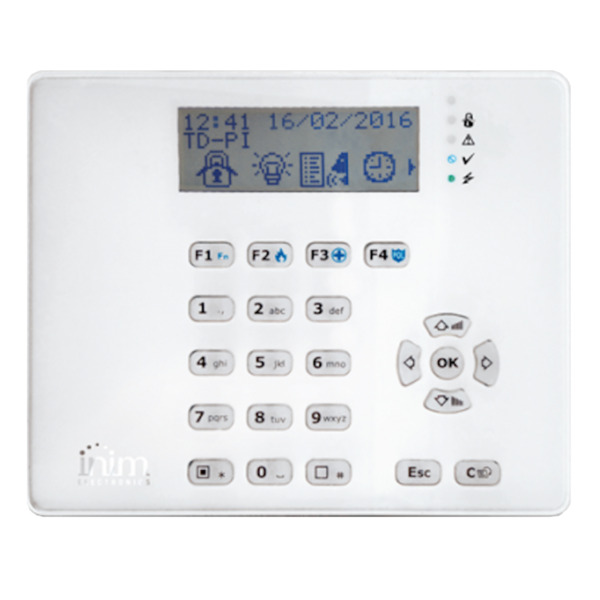 INIM ARIA-HG Teclado LCD. Lector de proximidad. Funciones de voz. Sensores de temperatura. Grado 3