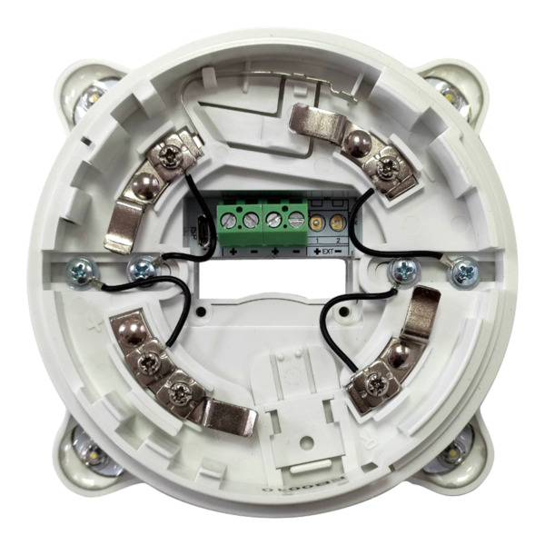 INIM ISB1021 Base blanca para detector con indicador óptico/acústico convencional a bajo consumo