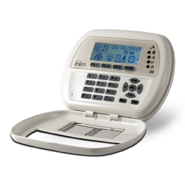 INIM JOY-MAX Teclado LCD. 4 leds. 2 I/O. Lector de proximidad, funciones de voz y sensor de temperatura. Grado 3