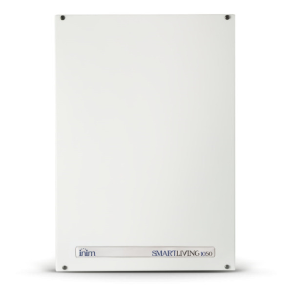 INIM SML1050L-G2 Central SmartLiving intrusión de 10 a 50 terminales, 10 áreas, alimentador de 3A. Caja grande. Grado 2