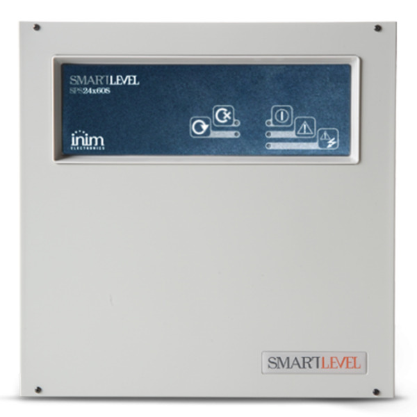 INIM SPS24060S Fuente de alimentación conmutada y cargador de batería. 27,6V/1,5A. Conexión lazo INIM. En caja metálica