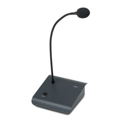 Comprar Intevio INTEVIO-59 ABT-M01 Micrófono analógico de 1 botón. Construcción sólida. Botones de configuración de zona en el panel frontal. Botón de encendido/apagado de micrófono. Cuello de micrófono flexible. Control de volumen del micrófono en el pa