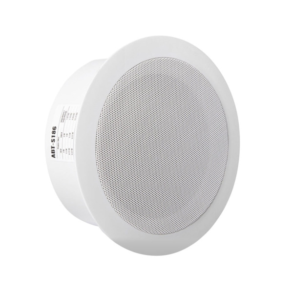 Intevio INTEVIO-69 ABT-S186 Altavoz de teccho de 6W para montaje empotrado de bajo perfil (75mm) para líneas de 100V con transfo