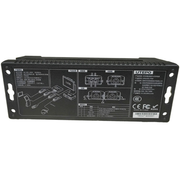 Inyector Industrial POE++ 1 Puerto 802.3bt/at/af 90W 10/100/1000/2500Mbps (2)