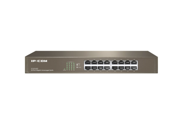 IPCOM G1016D Switch 16 puertos no gestionable Gigabit L2 enracable 13" IP-COM (1)