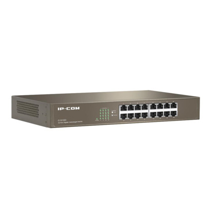 Comprar IPCOM G1016D Switch 16 puertos no gestionable Gigabit L2 enracable 13" IP-COM